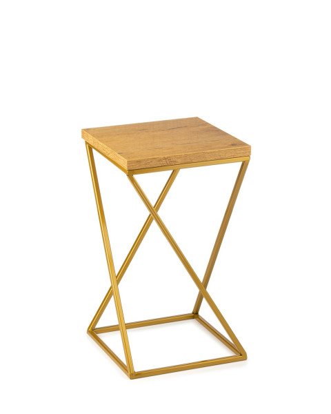Kwietnik stojący 40cm blat Lancelot LOFT złoty