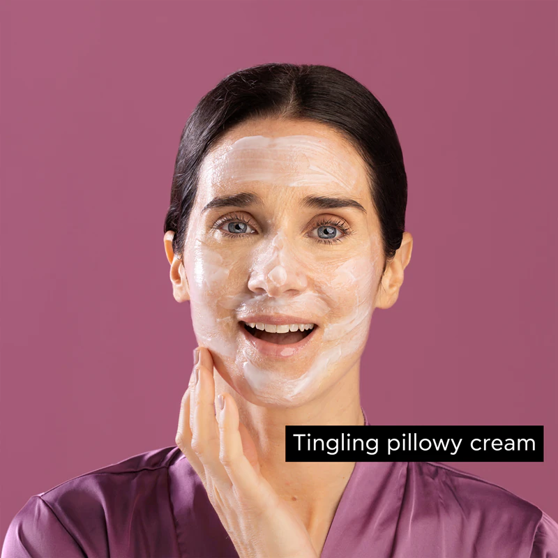 Máscara Facial Iluminadora Apivita Express Beauty com Alcachofra, máscara hidratante intensiva com AHA.