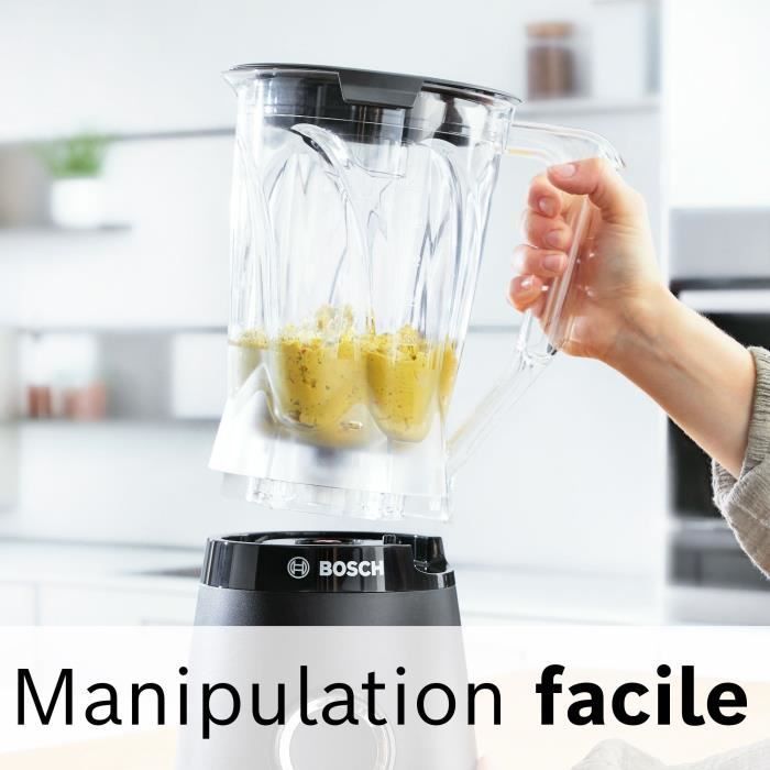 Blender VitaPower - BOSCH - MMB614GO - 1200 W - 30.000 trs/mn - 2 vitesses + Turbo - Bol 2 L - noir