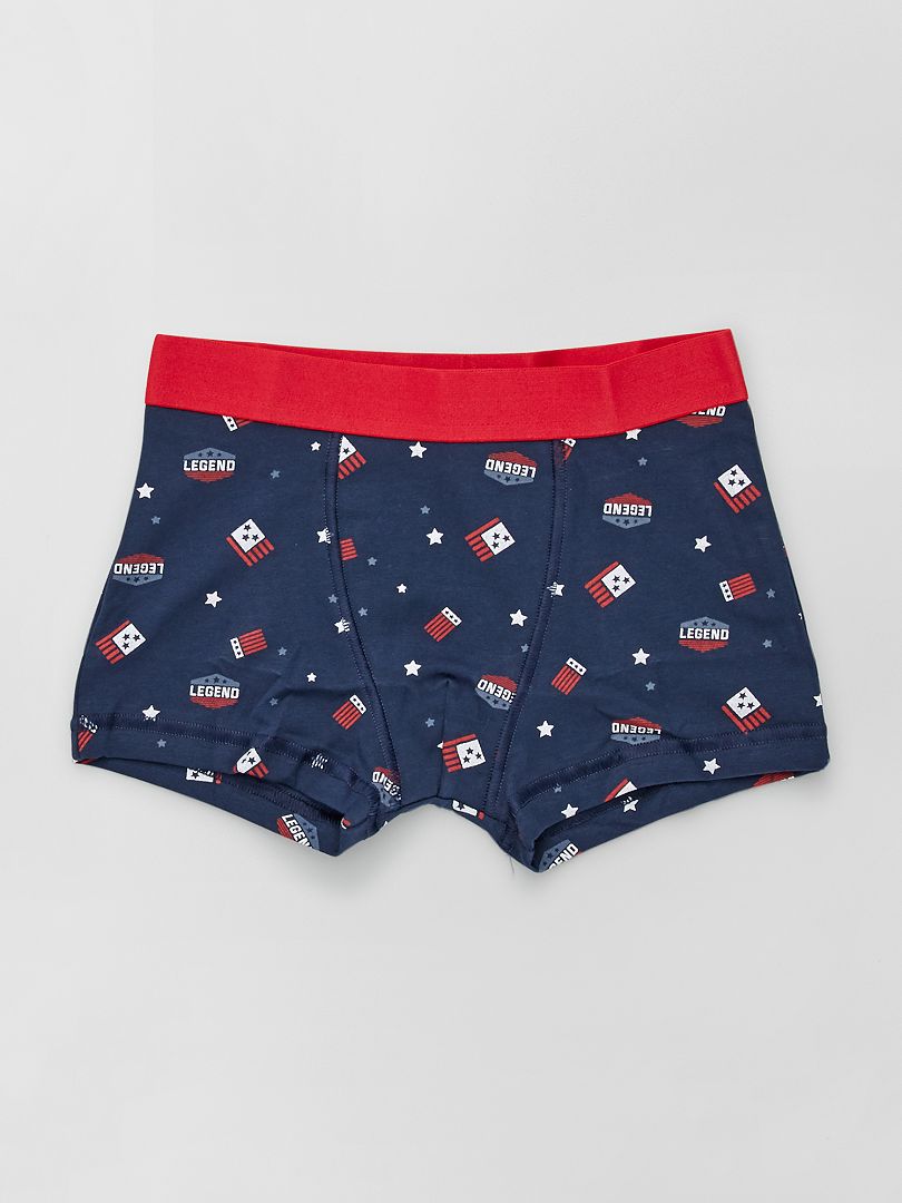 Conjunto de 3 cuecas boxer - AZUL