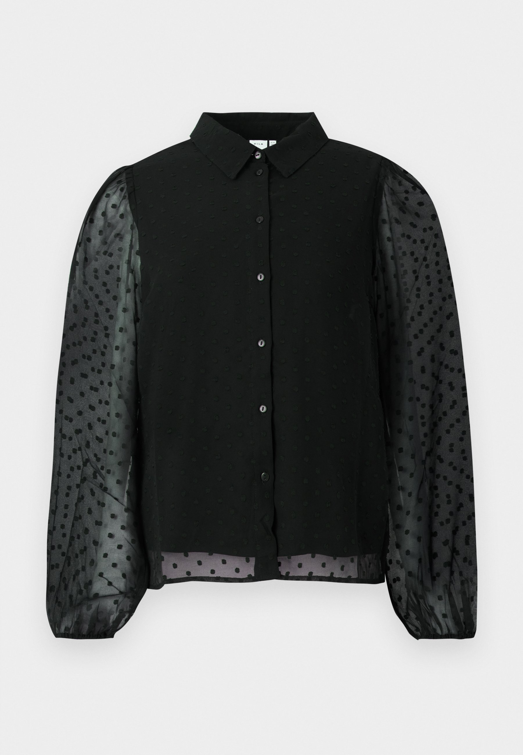 VILA VIMIRENA - Halenka s knoflíky - black