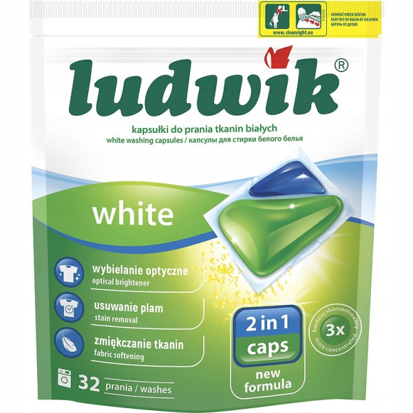 Kapsułki do prania 2w1 Ludwik WHITE 2w1