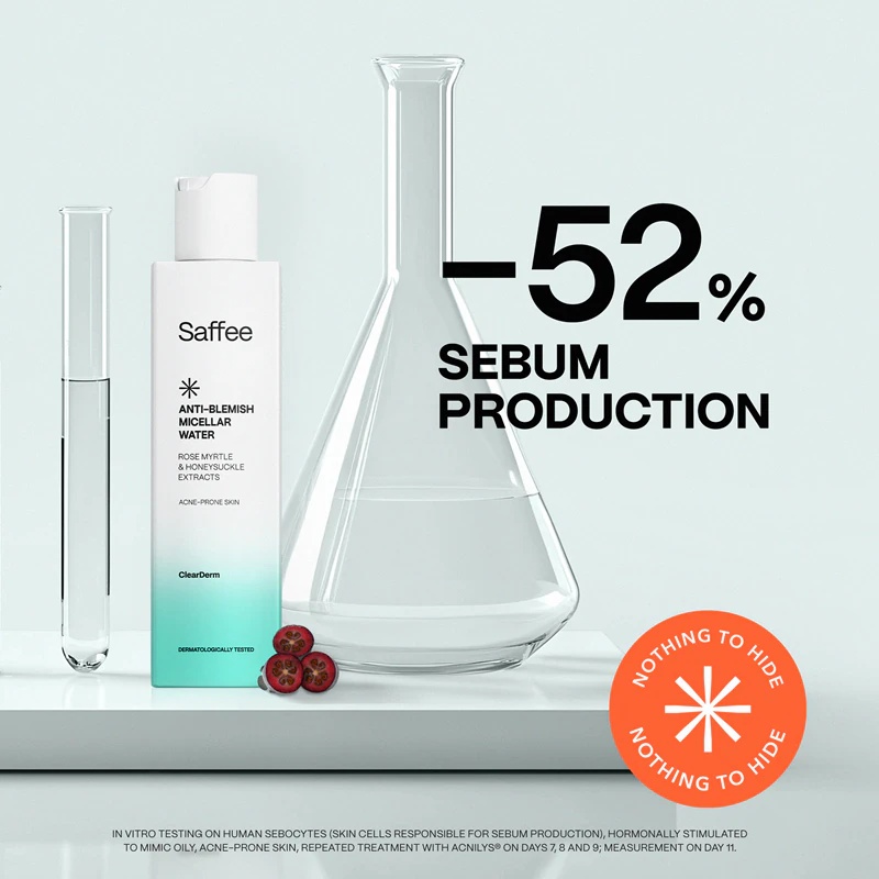 Saffee ClearDerm micelarna voda proti nepravilnostim za problematično kožo
