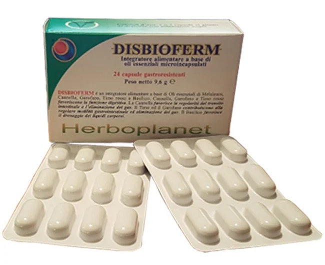 HERBOPLANET Disbioferm 24 cápsulas Bem-estar intestinal