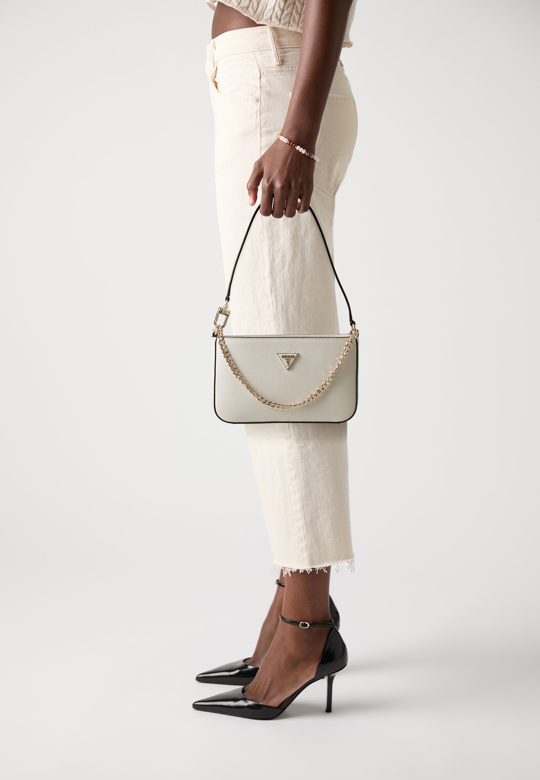 Guess NOELLE MINI-TASCHE - Handtasche - Knochen