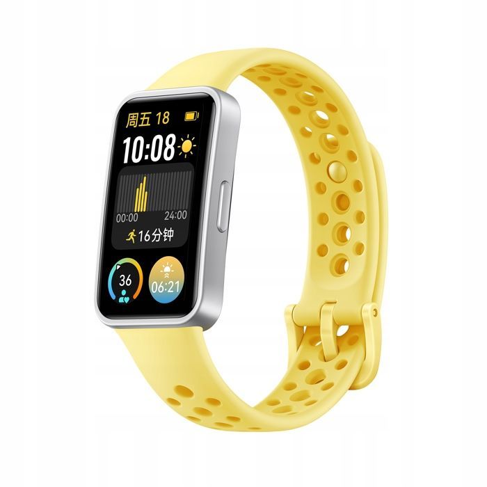 Smartband - Huawei - Band 9 - Jaune - Écran AMOLED - 100 Modes Sportifs