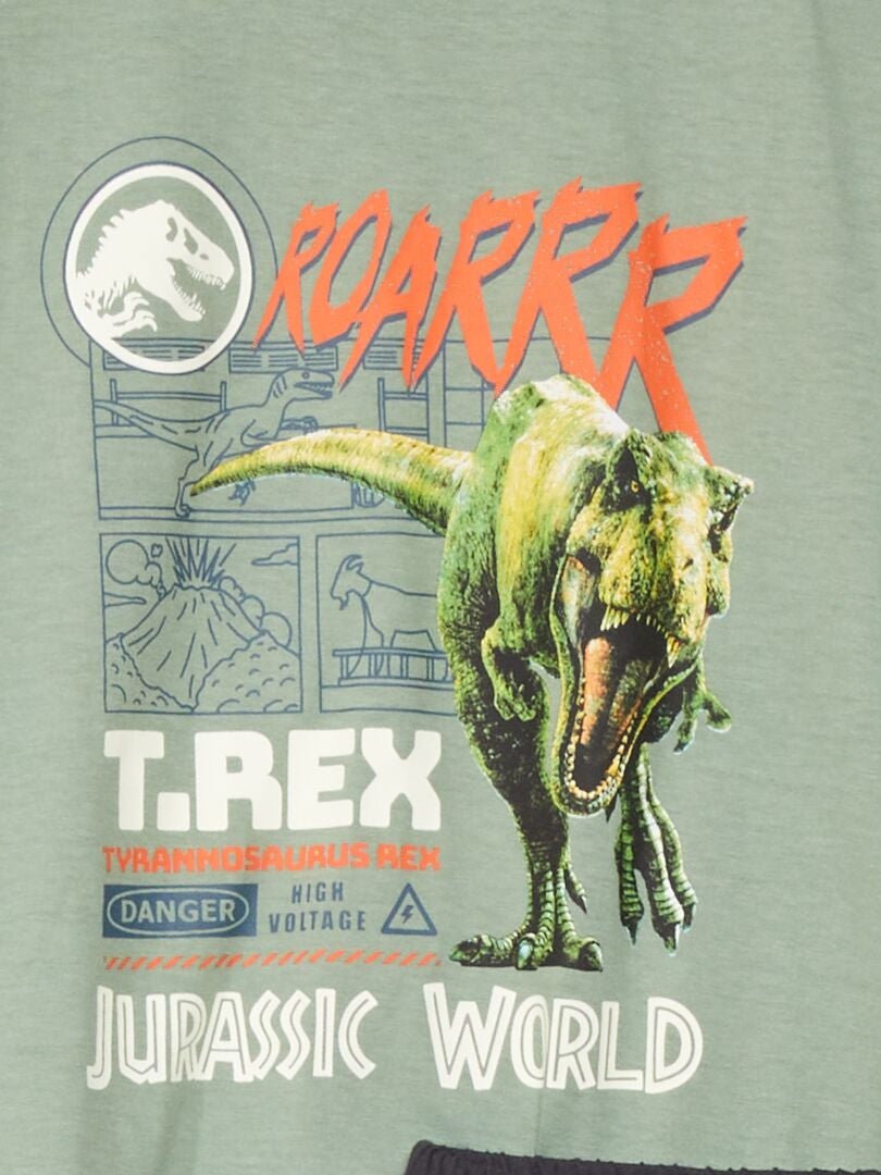 Pijama largo - 'Jurassic Park' - 2 piezas - Caqui
