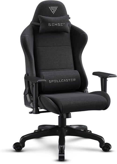 Chaise Gaming - FUKU - Spellcaster - Alcantara Haut de Gamme - Inclinaison 160° - Accoudoirs Réglables
