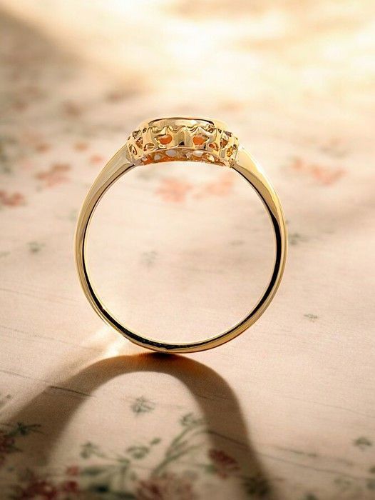 Bague Camé orange Plaqué Or 750/000