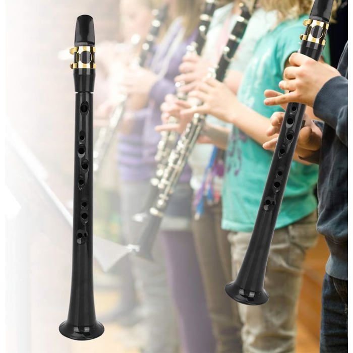 Saxofón de bolsillo, saxofón portátil de bolsillo, saxofón de práctica con estuche, instrumento de viento en si bemol.