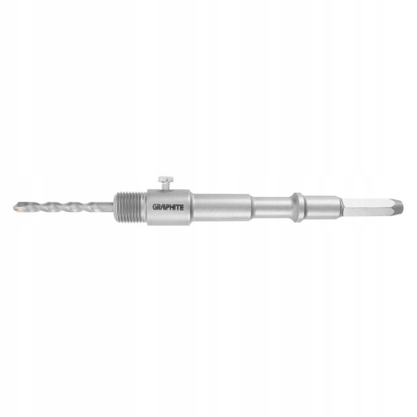 Adapter do otwornic HEX oraz wiertło pilotujące M22 200mm GRAPHITE 55H330