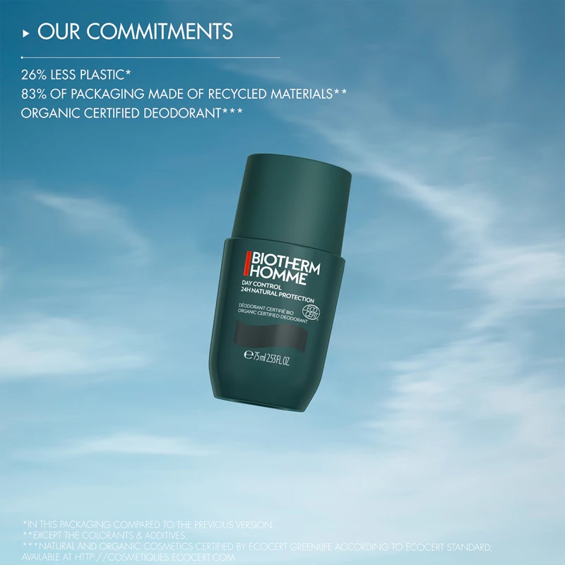 „Biotherm Homme Day Control 24H Natural Protection“ rutulinis dezodorantas