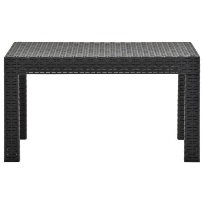 Tavolo da giardino vidaXL Antracite 58x58x41 cm PP