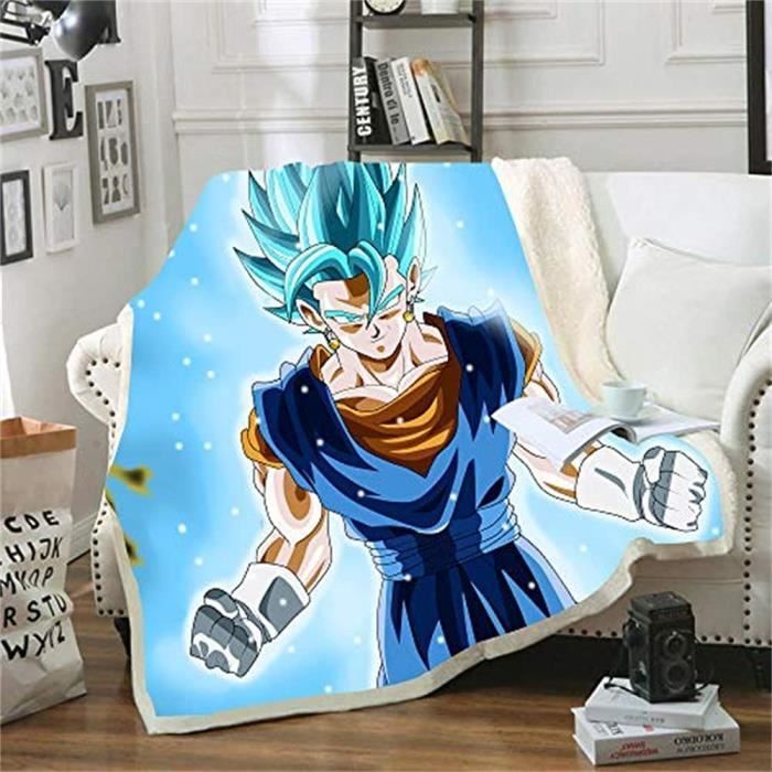 Dragon Ball anti-pilling flannel blanket 140x200cm - Multicolor - Blue