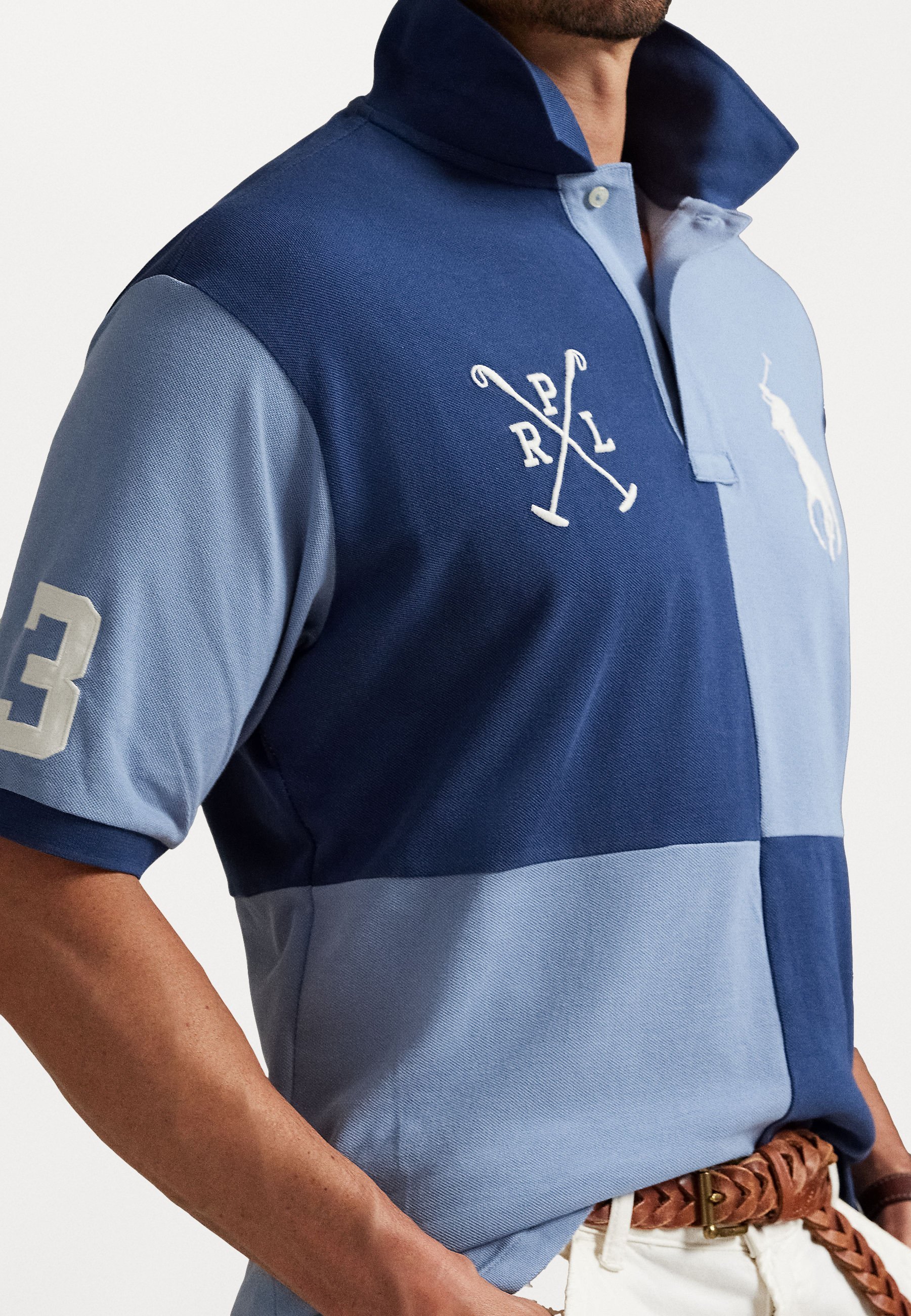 Polo Ralph Lauren Grandes Tailles BIG PONY POLO SHIRT - Polo - bleu marine rustique/bleu marine