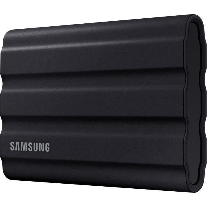 Disco duro externo SSD SAMSUNG T7 Shield negro de 2 TB MU-PE2T0S/EU