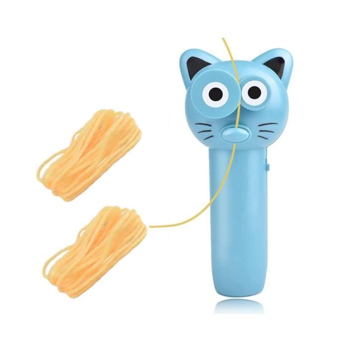 Jouet interactif pour chat - Zip String - Lanceur de corde - Bleu - Intérieur - Mixte
