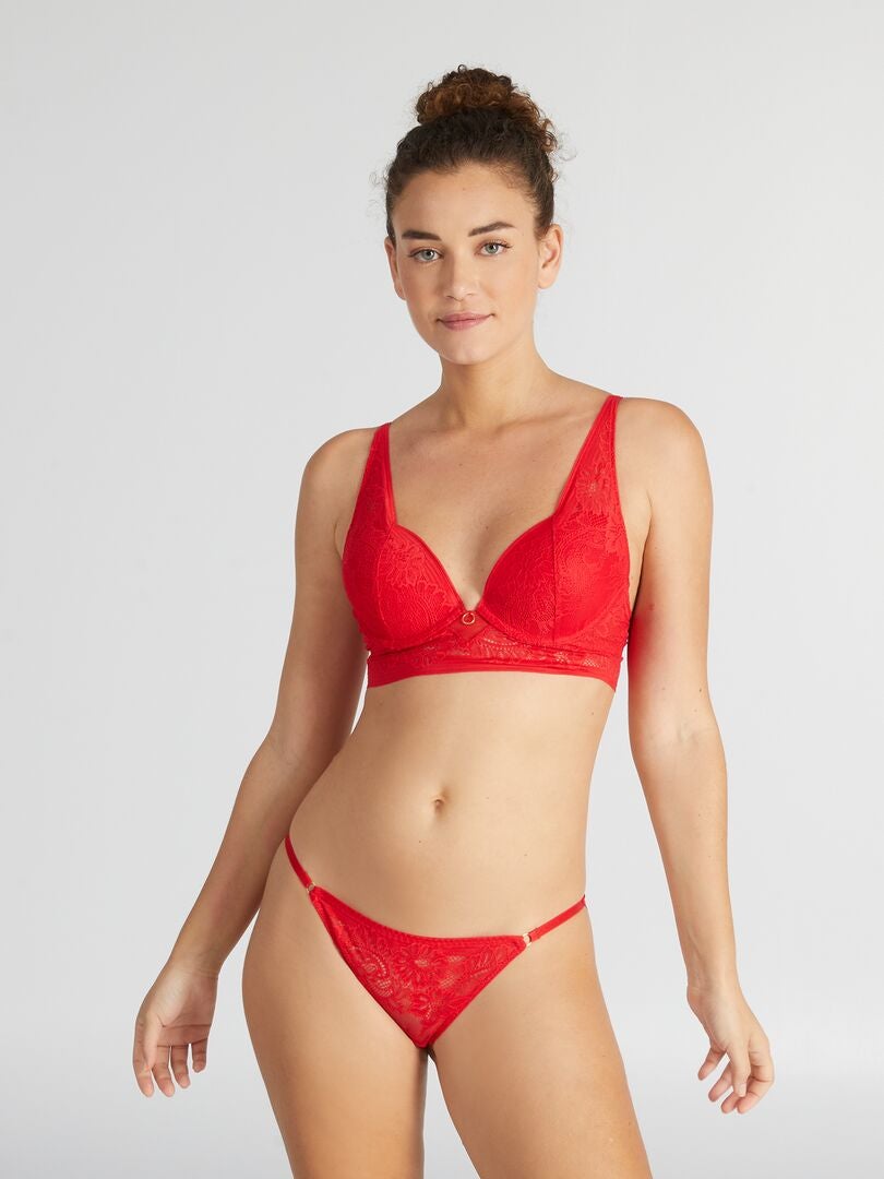 'Billet Doux' Kanten BH - ROOD