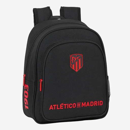 Atlético de Madrid Schwarzer Kinderrucksack (Klein)