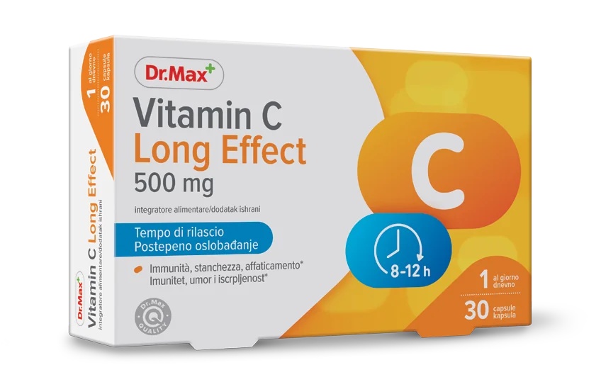 DR. MAX Dr.Max Vitamina C de acción prolongada 30 cápsulas de 500 mg con liberación gradual