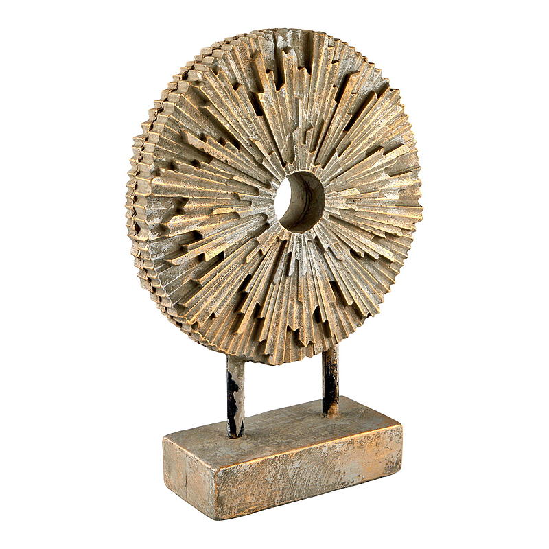 Cerchio decorativo per la casa, 22,5x7,5x32 cm, in cemento.