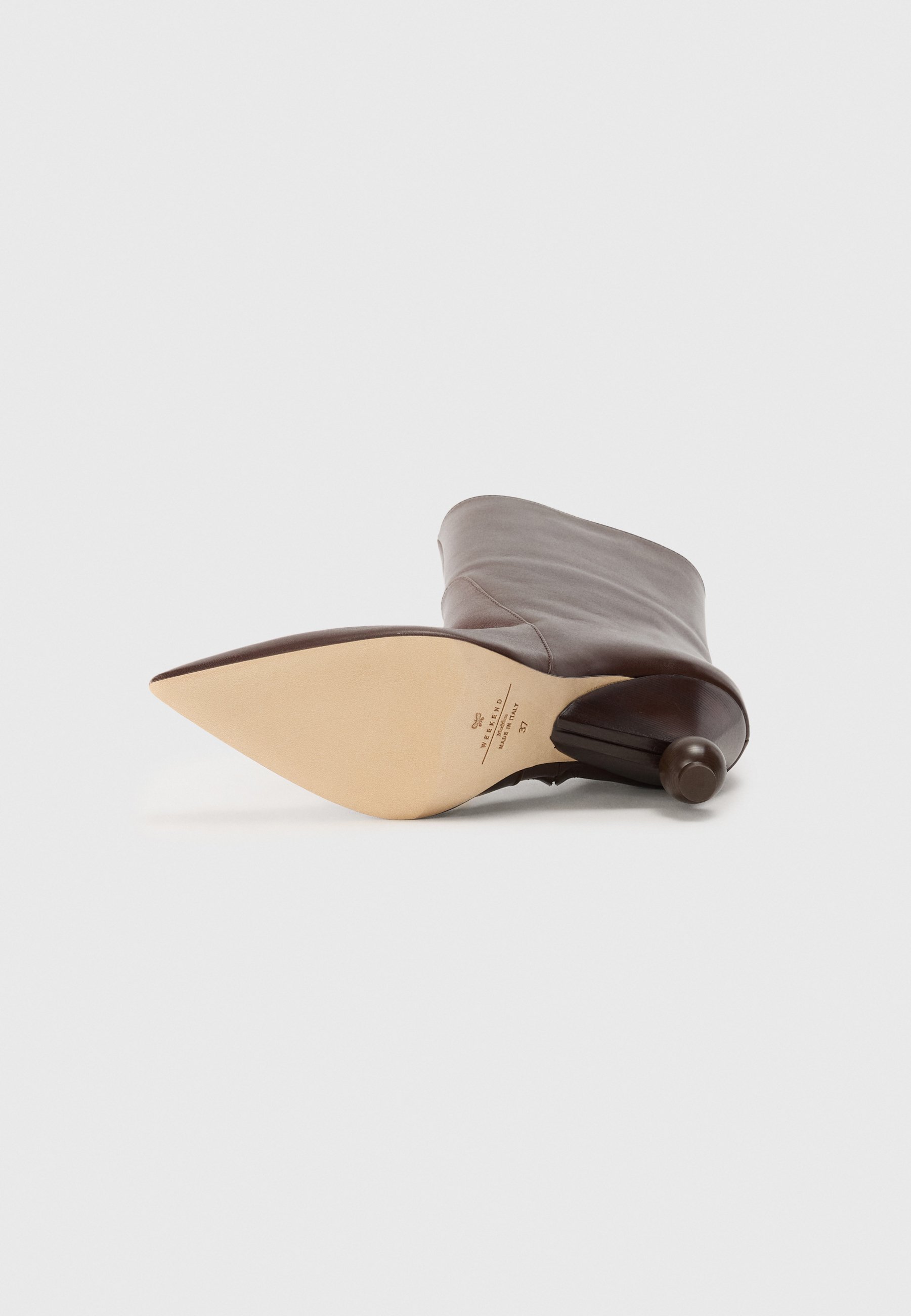 WEEKEND MaxMara ROLLIO - Enkellaarsjes met hoge hak - marrone scuro