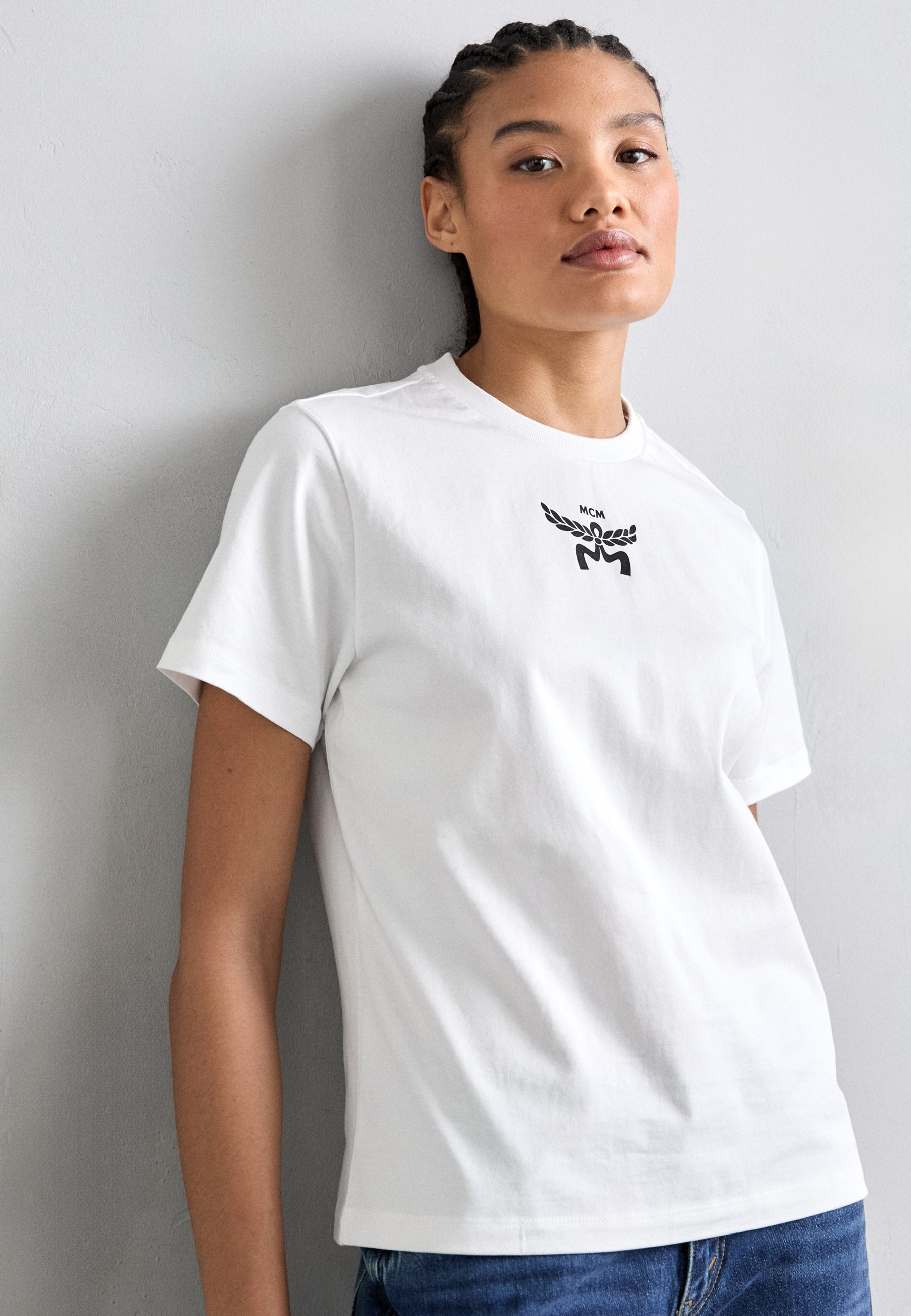 MCM ESSENTIAL - T-shirt met print - wit