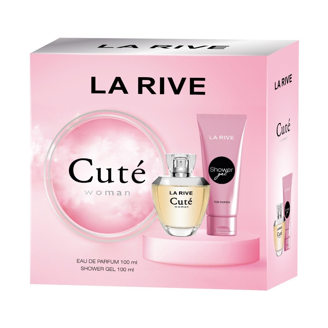 La Rive kvapų rinkinys Cuté 100 ml kvepalų vandens + 100 ml dušo želė dovanų rinkinys – 1 vnt.