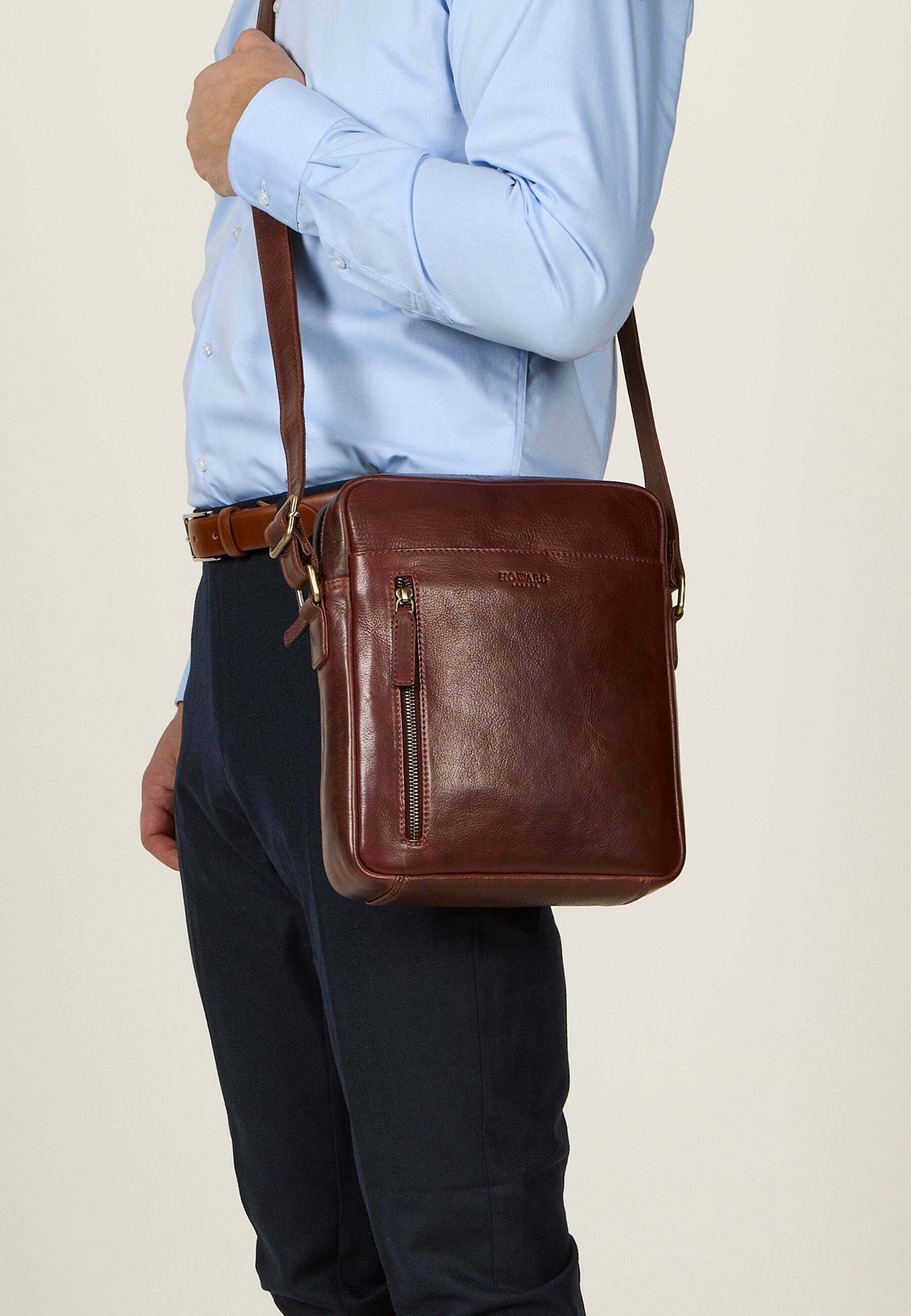 Sac bandoulière Howard London - marron