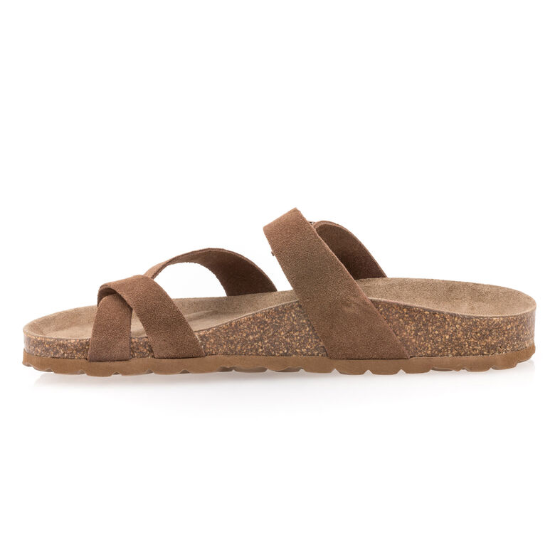 Sandalias marrones para mujer / Zapatos de punta abierta