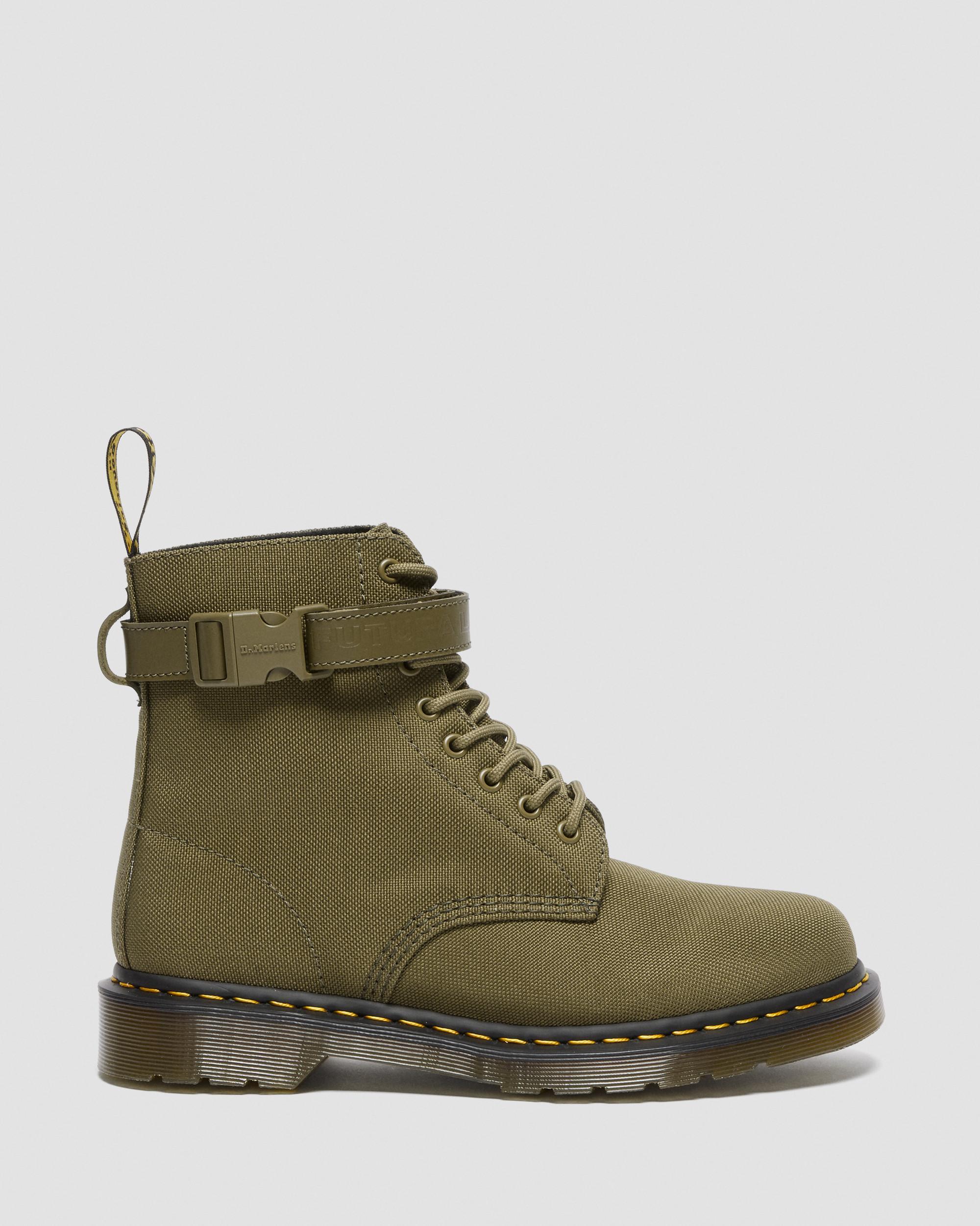 1460 Futura Olive Strap Lace Up Boots