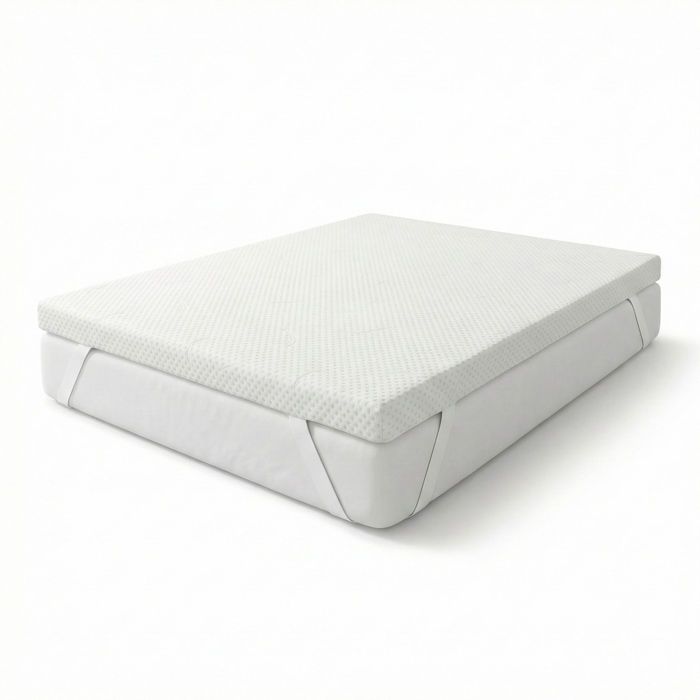 Surmatelas mémoire de forme 90x190 cm - Épaisseur 7 cm - Confort ergonomique, soutien du dos, housse respirante, accueil moelleux