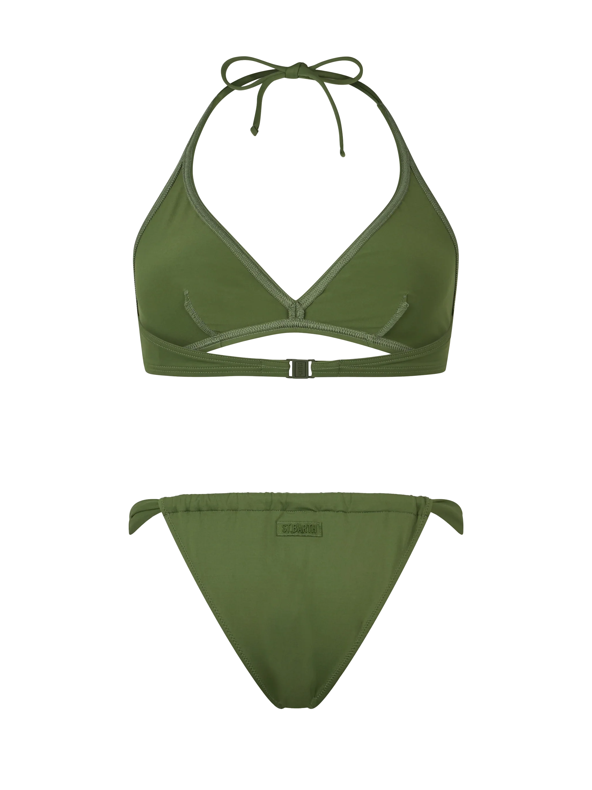 Bikini a triangolo verde militare da donna Gaia Noelle