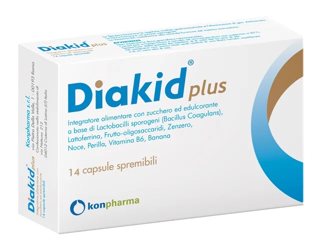 KONPHARMA Diakid Plus Nahrungsergänzungsmittel, 14 Quetschkapseln