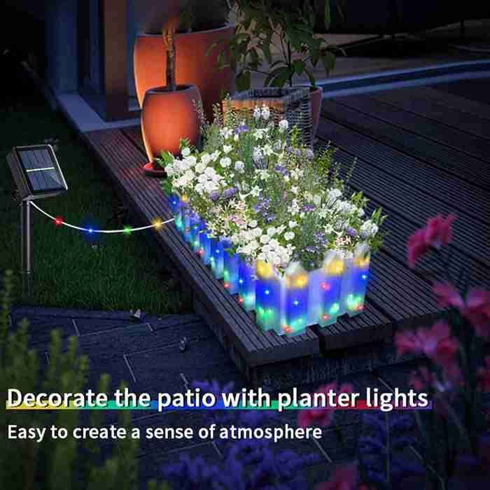 Luminária solar LED Ulisem - Para vasos de flores - Iluminação externa - Design elegante