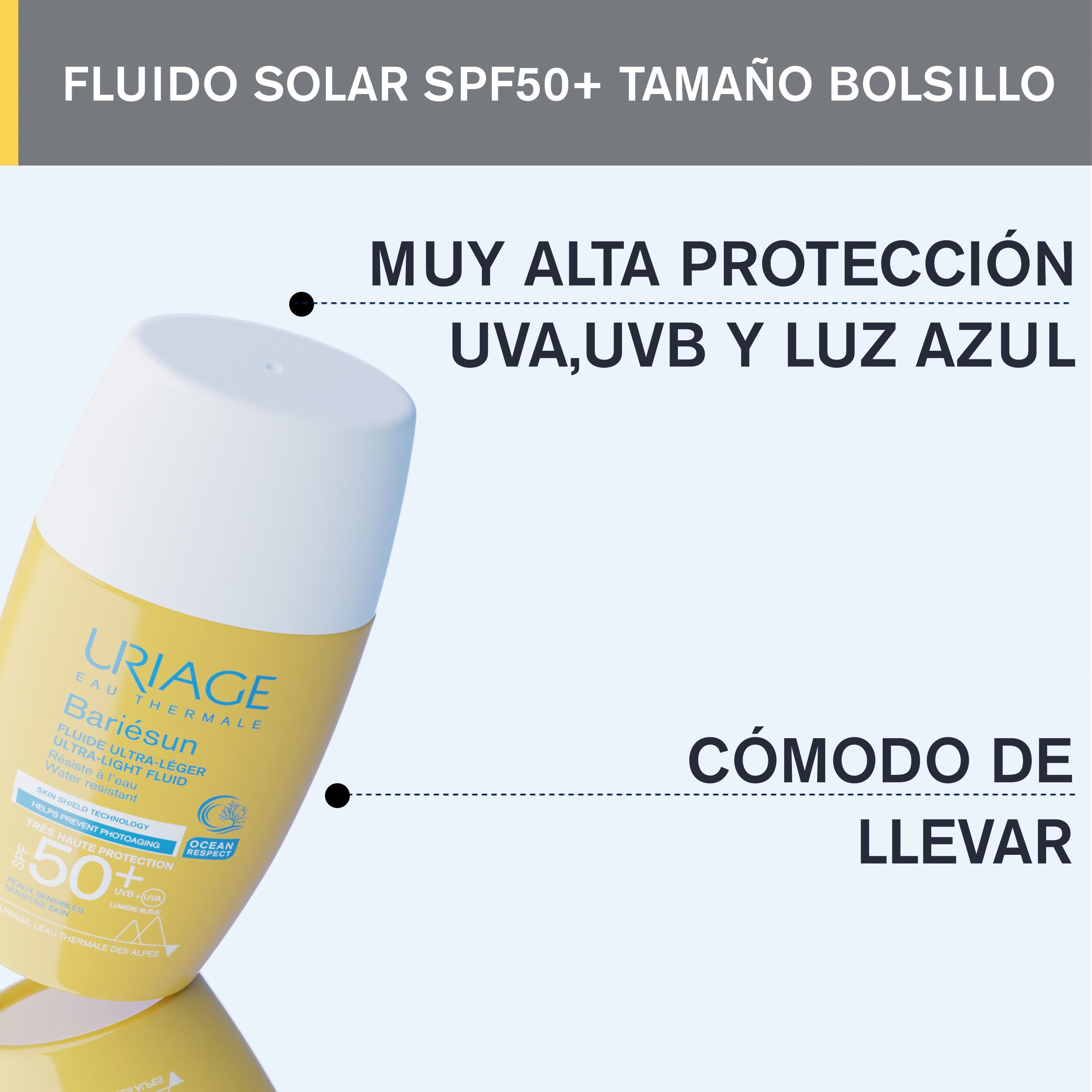 Bariésun ultra lahka tekočina z zaščitnim faktorjem SPF50 Lekarna za zaščito pred soncem