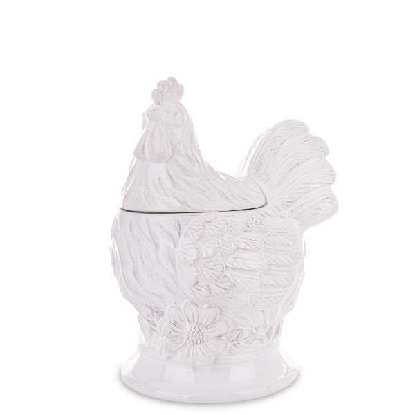 Dekoracja - pojemnik dolomitowy  GALLINA 25x16x18,5 cm