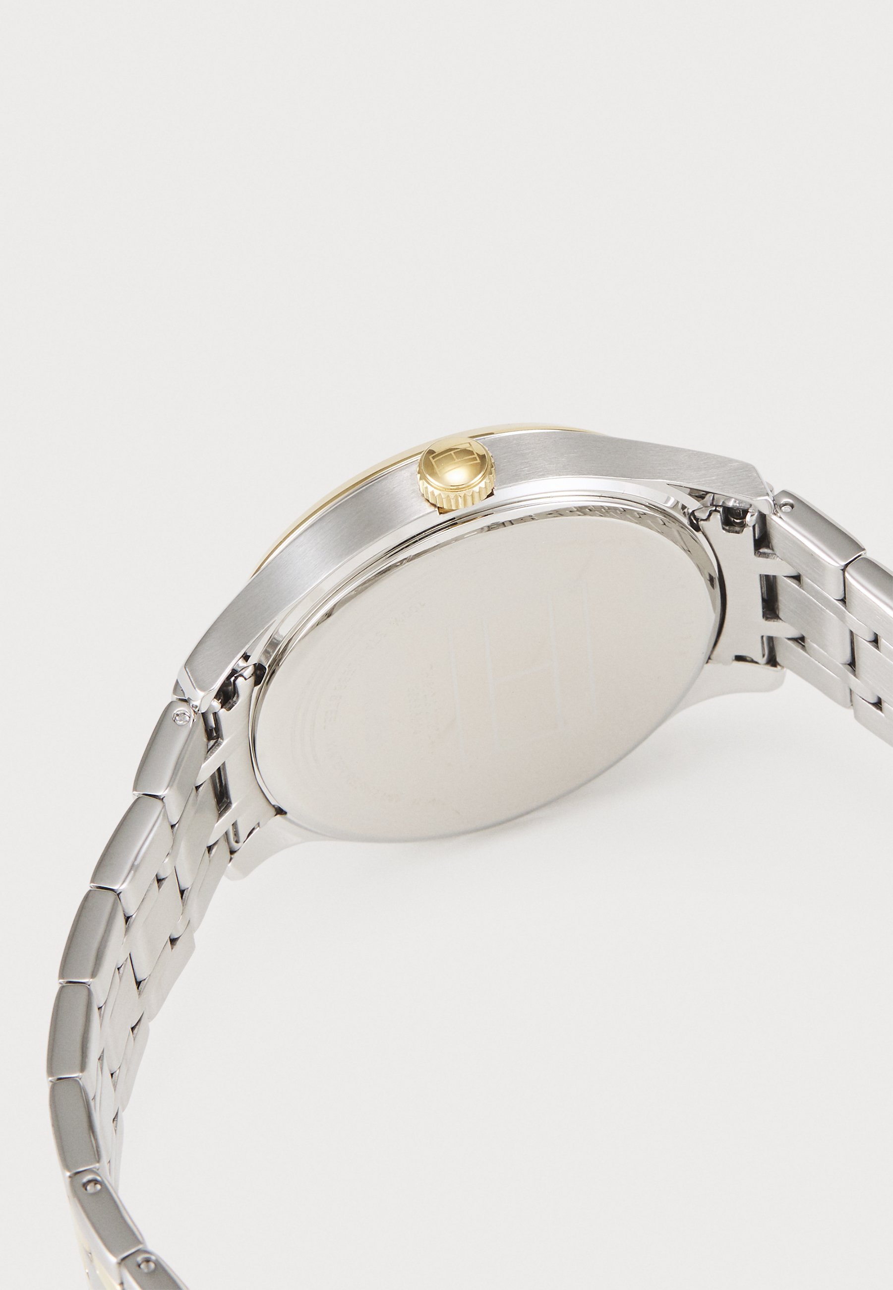 Tommy Hilfiger GIANNA UNISEX - Chronograafhorloge - zilverkleurig/wit/goudkleurig