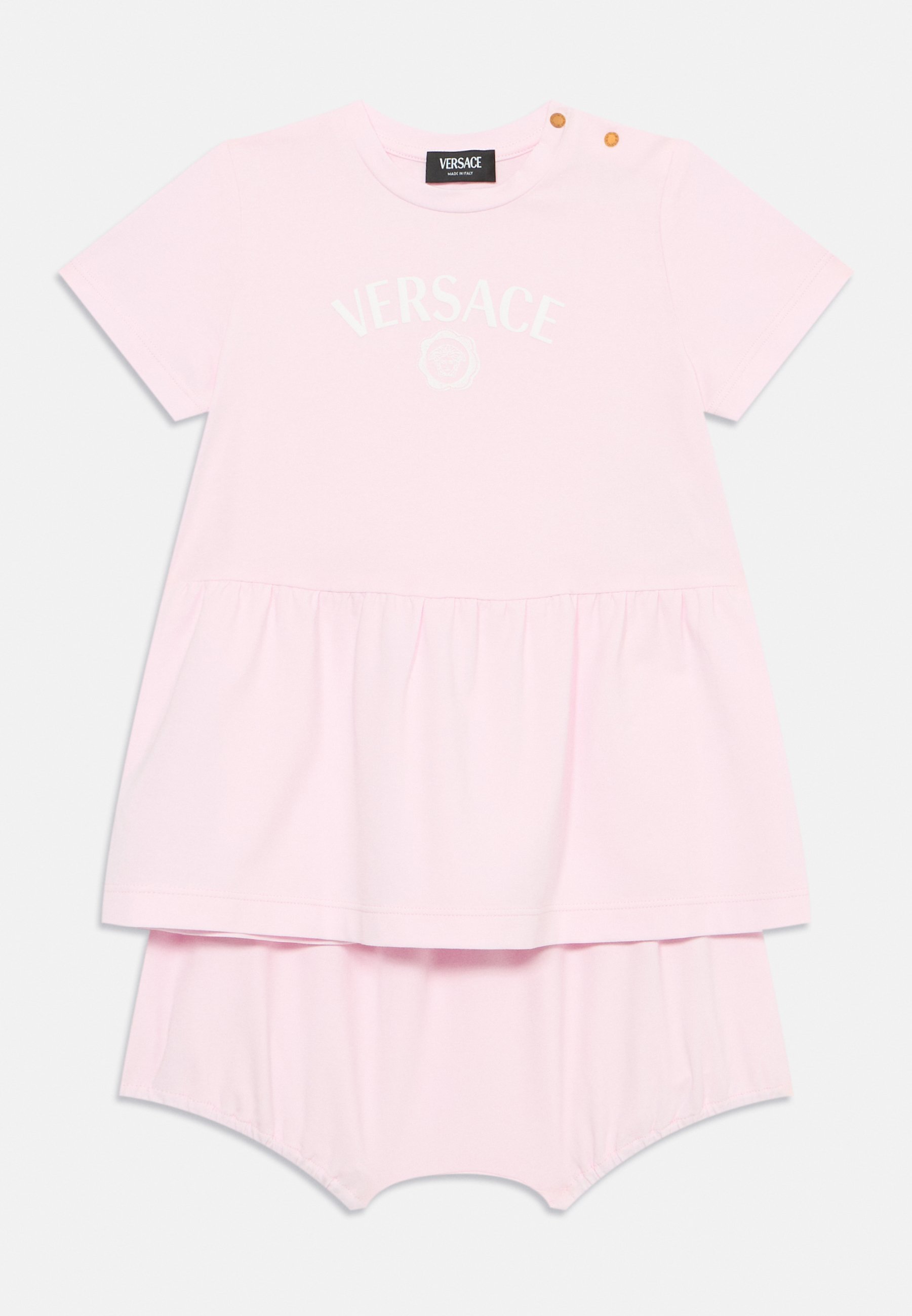 VERSACE DRESS LOGO BABY PRINT SET - Kraťasy - pink/white