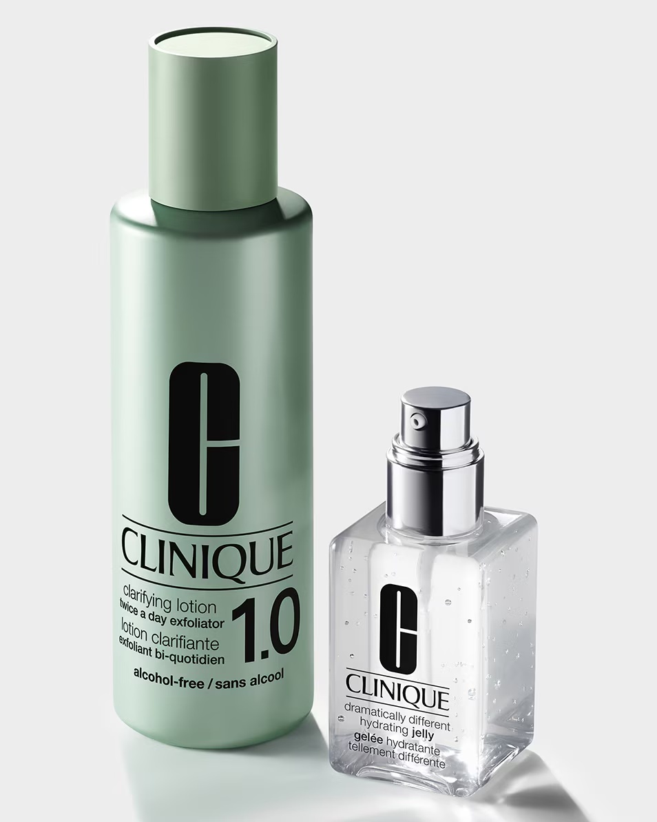 CLINIQUE CLARIFYING LOTION 1.0 - ΔΥΟ ΦΟΡΕΣ ΤΗΝ ΗΜΕΡΑ EXFOLIATOR EXFOLIËRENDE LOTION - DROGE, GEVOELIGE HUID - ΣΥΣΤΗΜΑ 3 ΒΗΜΑΤΩΝ
