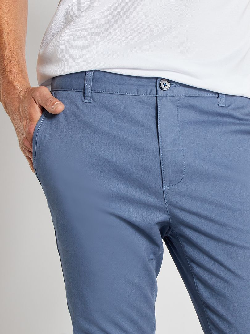 Calça chino skinny stretch - tamanho 32 - azul