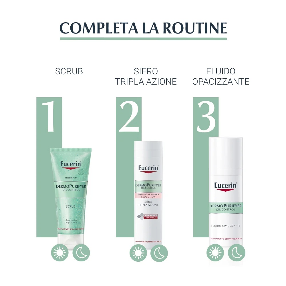 EUCERIN Eucerin DermoPurifyer Oil Control gladilni čistilni piling 100 ml Mastna koža, nagnjena k aknam