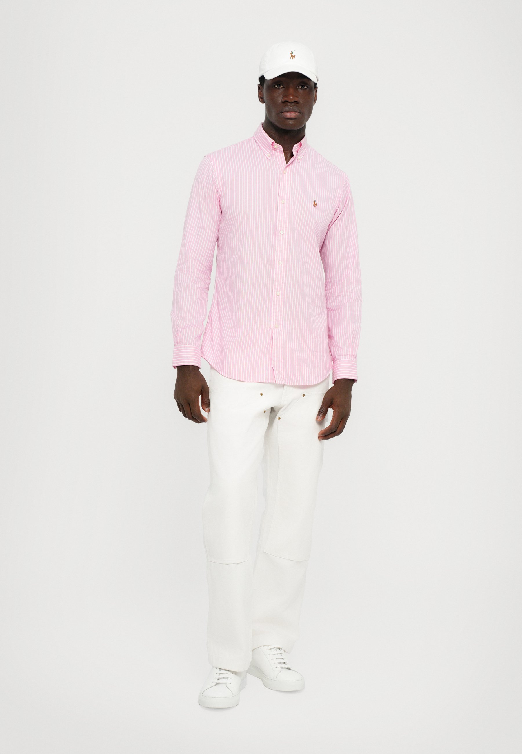 Camicia a righe Polo Ralph Lauren CUSTOM FIT - Camicia - nuovo rosa/bianco