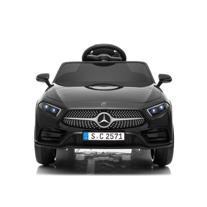 LALAHO Electric Ride-On Car for Kids - Mercedes-Benz CLS 350 - 90 x 60 x 40 cm - Black