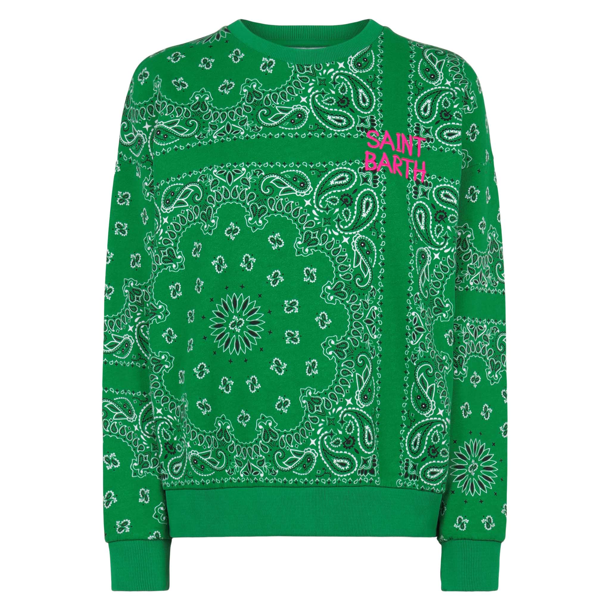 Dames sweatshirt met bandana-print