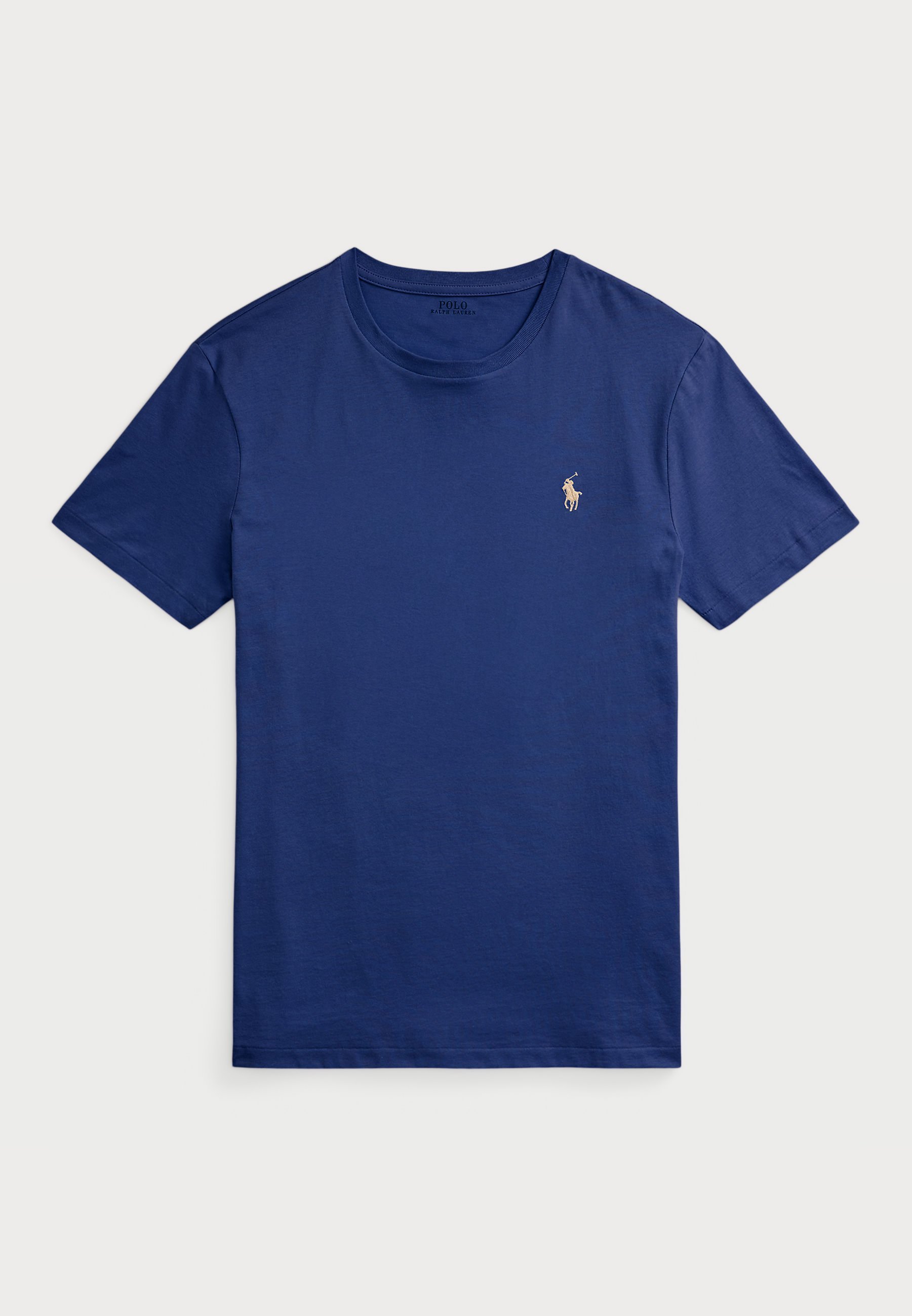 Polo Ralph Lauren CUSTOM SLIM FIT JERSEY CREWNECK T-SHIRT - Basic T-shirt - rustiek marineblauw
