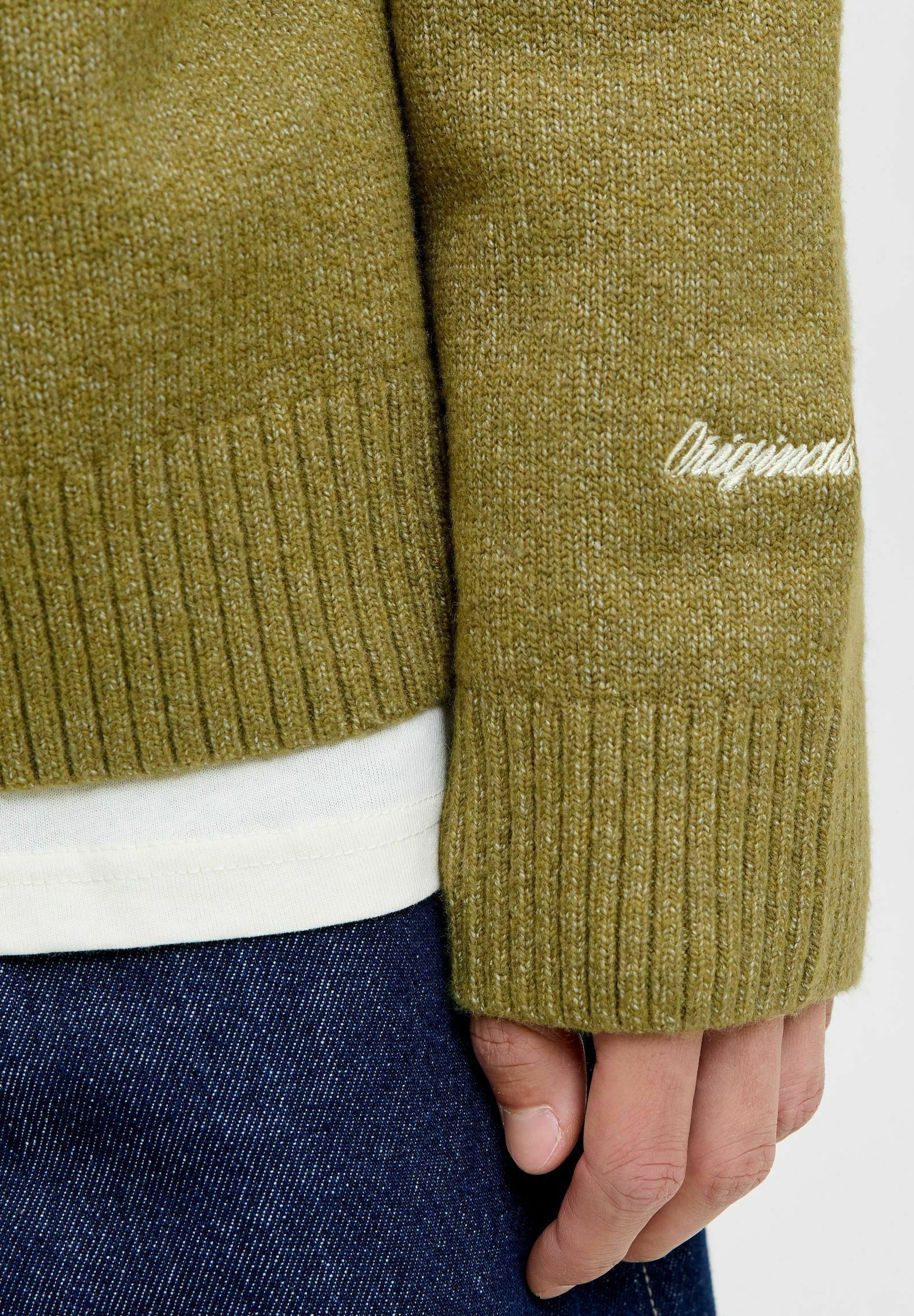 Jack & Jones JORNORREBRO CREW NECK - Megztinis - alyvuogių pilka