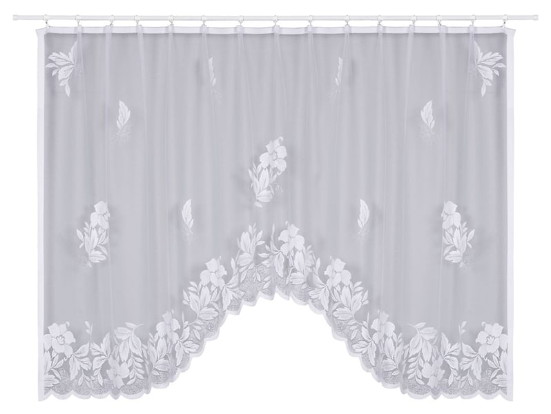 Firana Helena żabki 300x150 cm biała