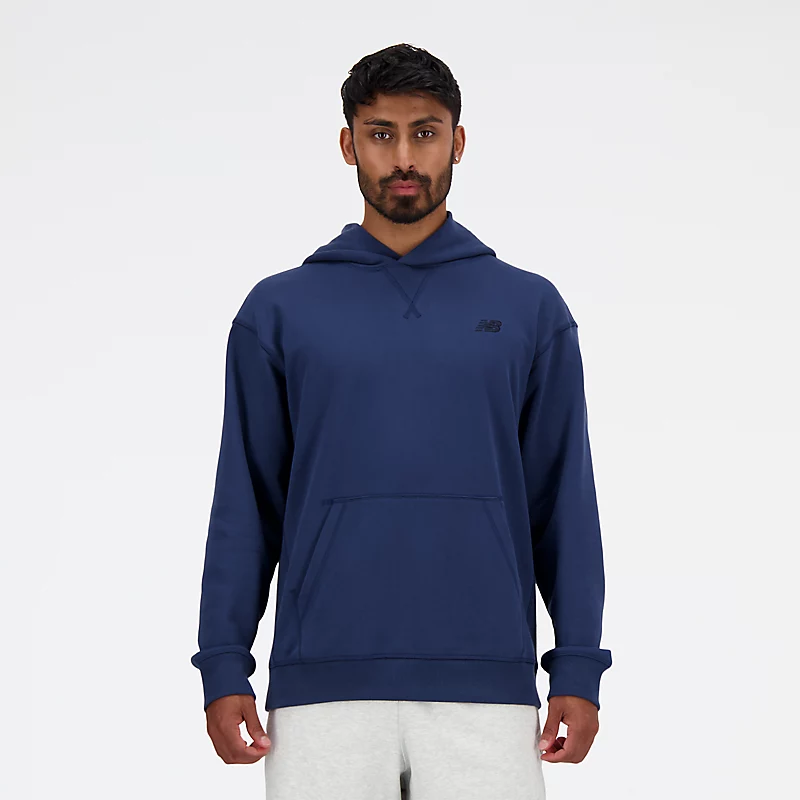 Moletom com Capuz Masculino para Atletismo em Tecido French Terry - NB Azul Marinho