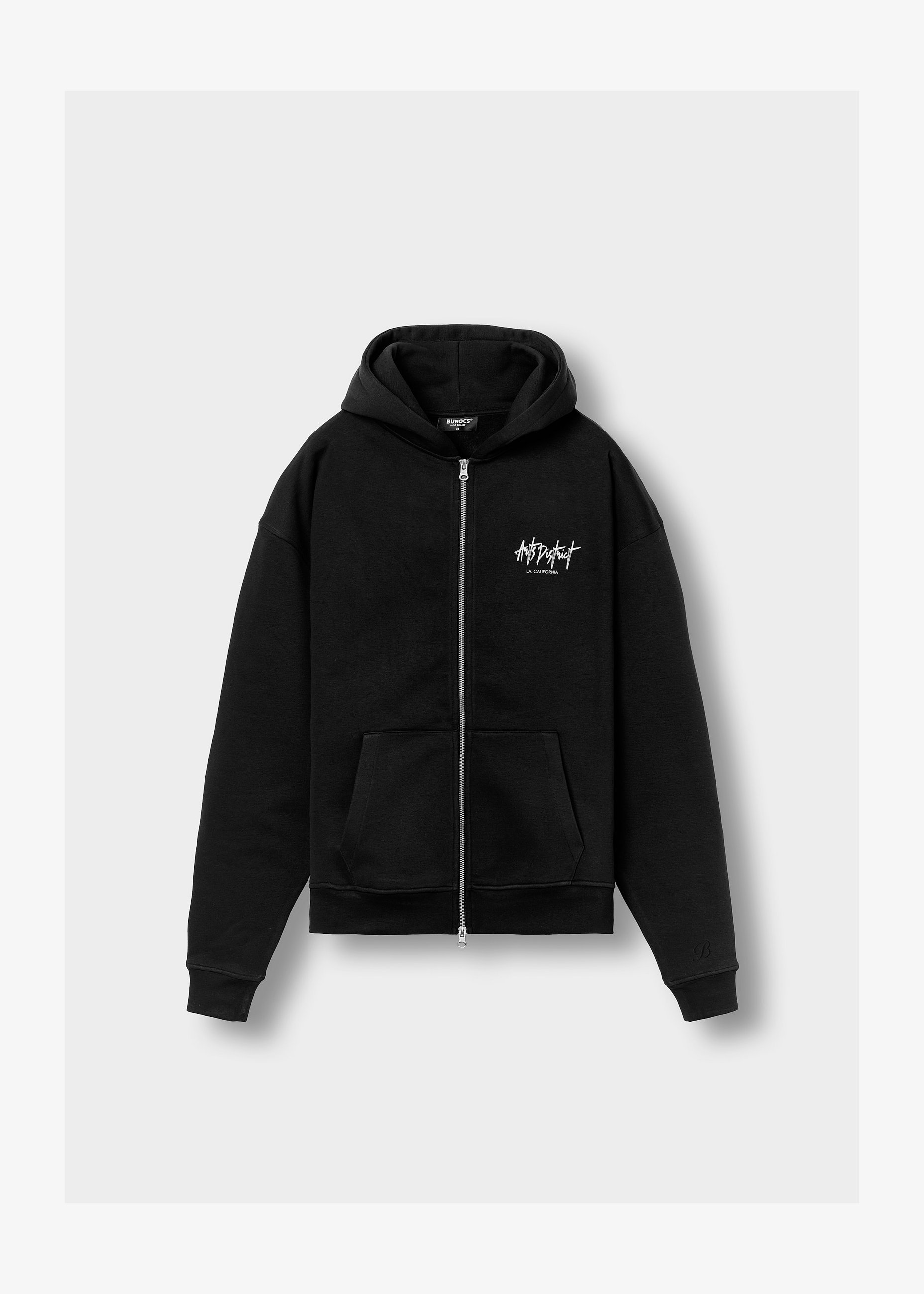 Burocs ART DISTRICT ZIP - Sweat-shirt zippé - noir